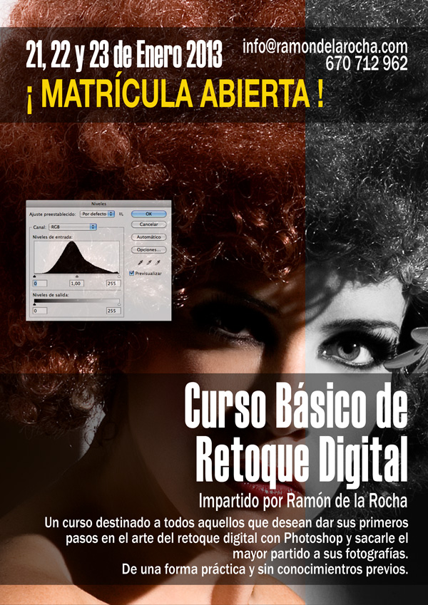 Curso Básico de Retoque Digital con Photoshop en Tenerife